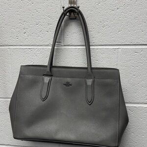 Coach Charcoal Leather Tote